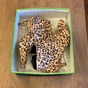 Sam Edelman cheetah kitten heel booties